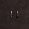 OLIO E ACETO Sterling Silver/Lapis Lazuli/Red Snakeskin Jade Morning Dew Earrings OLIO-OA13E07-LY Blue/Silver (OA13E06)